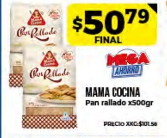 Supermayorista Vital Mama Cocina Pan rallado x500gr. oferta