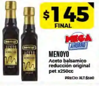 Supermayorista Vital Menoyo Aceto balsámico reducción original pet x250cc oferta