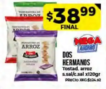 Supermayorista Vital Dos Hermanos Tostad. Arroz Sin Sa/Con Sal x120gr oferta