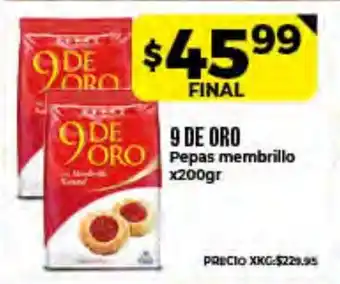 Supermayorista Vital 9 De Oro Pepas Membrillo x200gr oferta