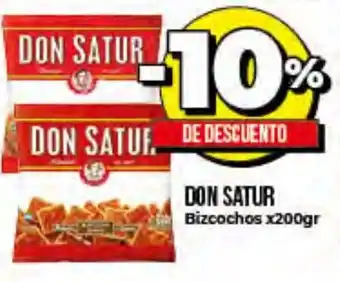 Supermayorista Vital 10% De Descuento Don Satur Bizcochos x200gr oferta