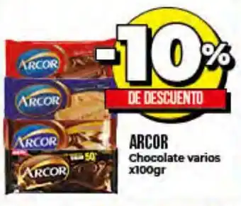 Supermayorista Vital 10% De Descuento Arcor Chocolate varios x100gr oferta
