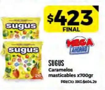 Supermayorista Vital Sugus Caramelos Masticables x700gr oferta