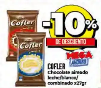 Supermayorista Vital 10% De Descuento Cofler Chocolate Aireado leche/blanco/combinado x27gr oferta