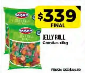 Supermayorista Vital Misky Jelly Roll Gomitas x1kg oferta