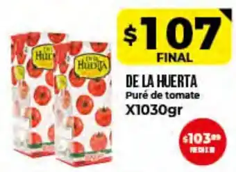 Supermayorista Vital De La Huerta Puré De Tomate x1030gr oferta