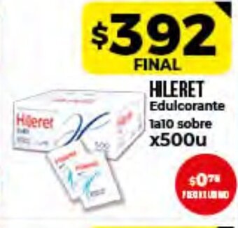 Supermayorista Vital Hileret Edulcorante 1A10 sobre x500u oferta