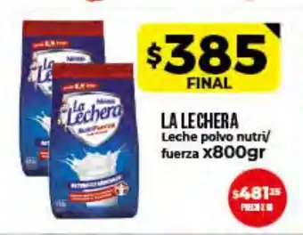 Supermayorista Vital La Lechera Leche Polvo Nutri/Fuerza x800gr oferta