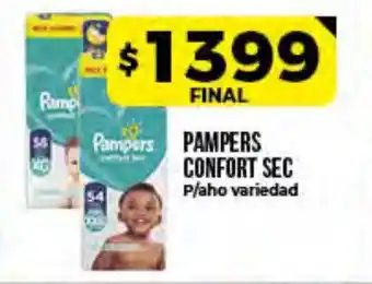 Supermayorista Vital Pampers Confort Sec P/Aho variedad oferta