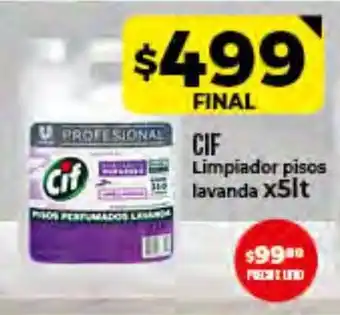 Supermayorista Vital Cif Limpiador pisos lavanda x5lt oferta