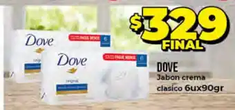 Supermayorista Vital Dove Jabon Crema Clasico 6ux90gr oferta