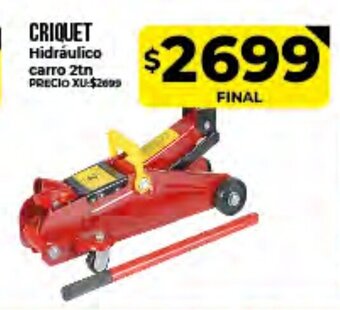 Supermayorista Vital Criquet Hidráulico carro 2tn oferta