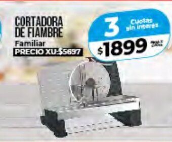 Supermayorista Vital Cortadora De Fiambre Familiar oferta
