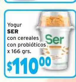 Unico Supermercados Ser Con Cereales Con Probioticos Yogur x 166grs. oferta