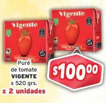Unico Supermercados Vigente Puré de Tomate x 520grs. oferta