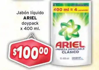Unico Supermercados Ariel Jabon Liquido Doypack x 400ml oferta