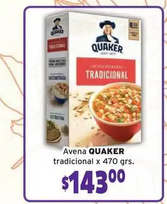 Quaker Tradicional Avena x 470grs.