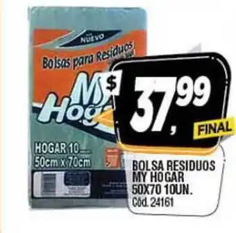 Supermercados Yaguar My Hogar Bolsa Residuos 50x70 10un. oferta
