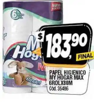 Supermercados Yaguar My Hogar Max Papel Higienico 6rol x 80m oferta