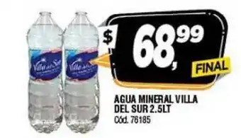 Supermercados Yaguar Villa Del Sur Agua Mineral 2.5lt oferta