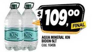 Supermercados Yaguar Kin Agua Mineral Bidon 6lt oferta