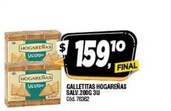 Supermercados Yaguar Hogareñas Salv. Galletitas 200g 3u oferta