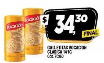 Supermercados Yaguar Vocación Clasica Galletitas 141g oferta