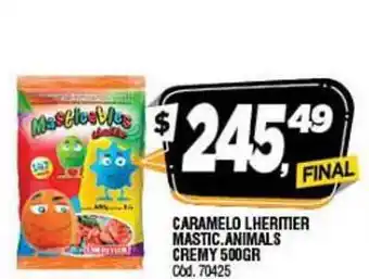 Supermercados Yaguar Lheritier Mastic. Animals Cremy Caramelo 500gr oferta