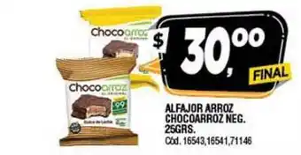 Chocoarroz Alfajor Arroz Neg. 25grs