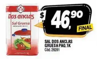Supermercados Yaguar Dos Anclas Gruesa Sal Paq. 1k oferta