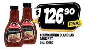 Supermercados Yaguar Don Anclas Chimichurri 380g pet oferta