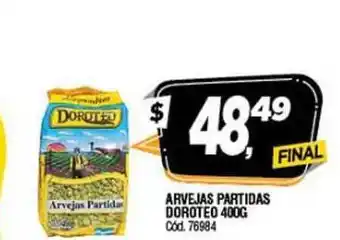 Supermercados Yaguar Doroteo Arvejas Partidas 400g oferta