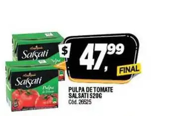 Supermercados Yaguar Salsati Pulpa de Tomate 520g oferta