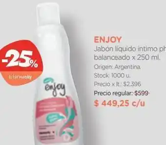 Farmacity Jabón líquido intimo ph balanceado x 250 ml. oferta