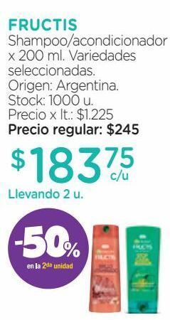 Farmacity Shampoo/acondicionador x 200 ml. oferta