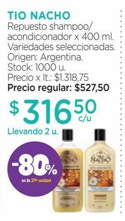 Farmacity Repuesto shampoo/acondicionador x 400 ml. oferta