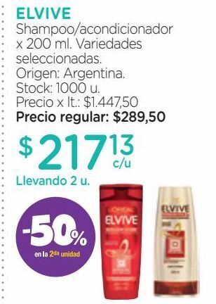 Farmacity Shampoo/acondicionador x 200 ml. oferta