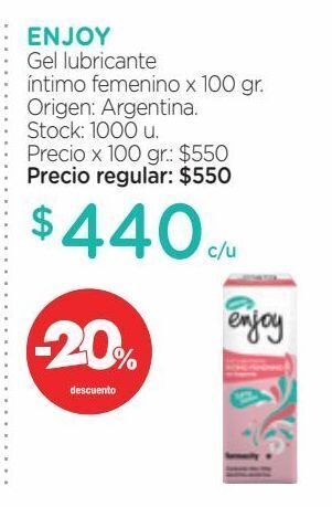 Farmacity Gel lubricante íntimo femenino x 100 gr. oferta