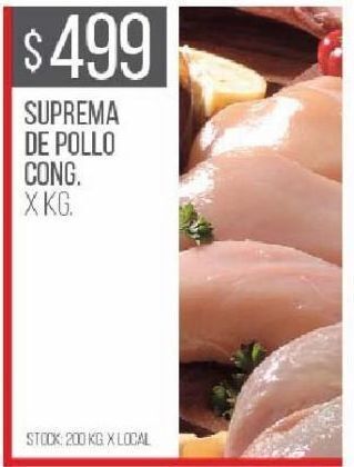 Disco Suprema de pollo kg oferta