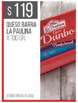 Disco Queso barra la paulina 100g oferta