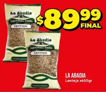 Supermayorista Vital La Abadia Lenteja X400gr oferta