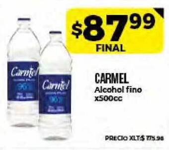 Supermayorista Vital Carmel Alcohol Fino X500cc oferta