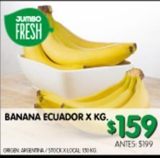 Jumbo Banana ecuador kg oferta