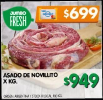 Jumbo Asado de novillito kg oferta