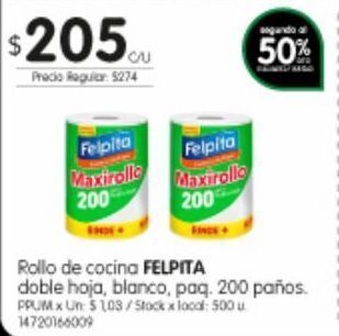 Jumbo Papel de cocina felpita oferta