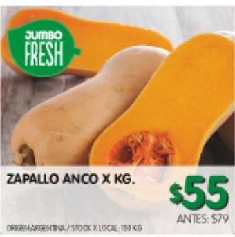 Jumbo Zapallo anco kg oferta
