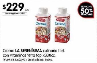 Disco Crema la serenísima 330ml oferta