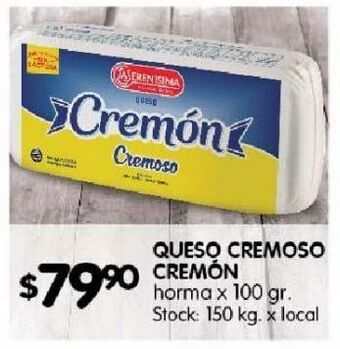 Disco Queso cremoso cremón 100g oferta