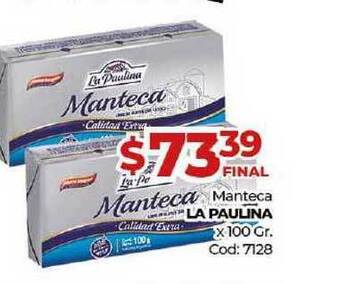 Diarco Manteca La Paulina x 100gr oferta