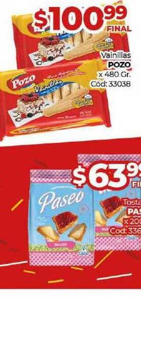 Diarco Vainillas Pozo x 480gr oferta